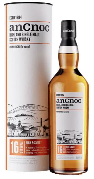 Whisky - An Cnoc 16 ans - Single malt whisky - Ecosse - Highland - La cave d'Emelyne