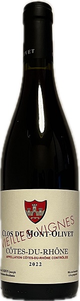 Vin Rouge - Cotes du Rhone Vieilles Vignes - Clos du Mont Olivet - Rhône - La cave d'Emelyne