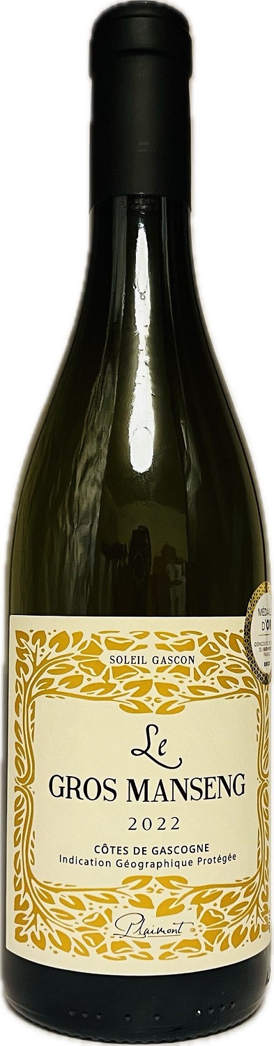 Vin blanc - IGP Côtes de Gascogne Le Gros Manseng - Plaimont - La cave d'Emelyne
