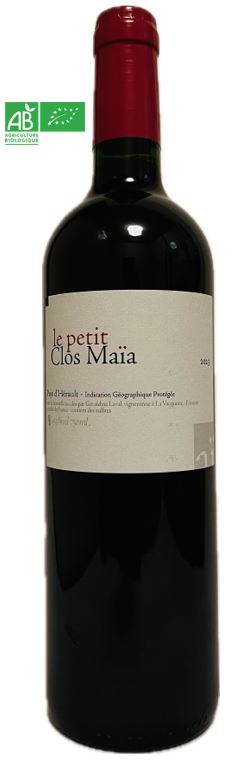 Vin Rouge - Le Petit Clos Maia - Igp Pays d'Herault - Clos Maia - Languedoc - La cave d'Emelyne