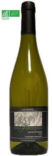 Vin Blanc - cuvée Sentier botanique - AOP Terrasses du Larzac - Mas Fabregous - Languedoc - La Cave d'Emelyne