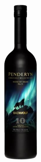 Whisky - Penderyn Bad Wolf 10 ans Icons of Wales - Single Malt Whisky - Pays de Galles - La cave d'Emelyne